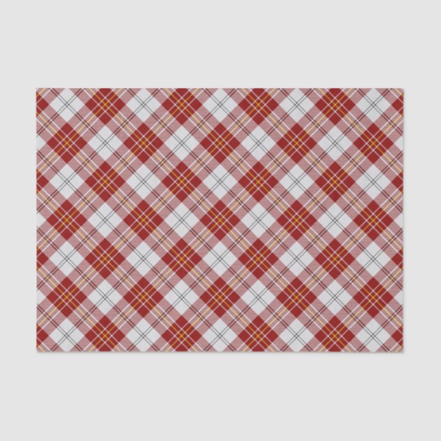 Clan MacPherson Red Dress Tartan Tissue Paper (Front)
