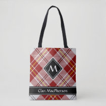 Clan MacPherson Red Dress Tartan Tote Bag
