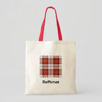 Clan MacPherson Red Dress Tartan Tote Bag