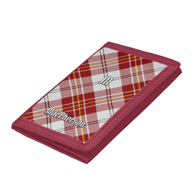 Clan MacPherson Red Dress Tartan Trifold Wallet (Bottom)