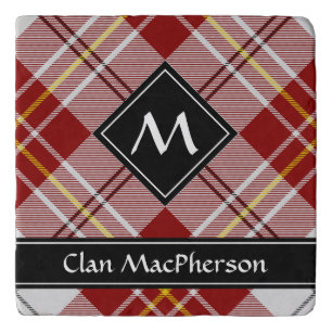 Clan MacPherson Red Dress Tartan Trivet