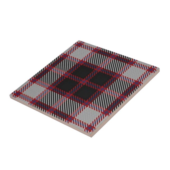 Clan MacPherson Scottish Expressions Tartan Ceramic Tile (Side)