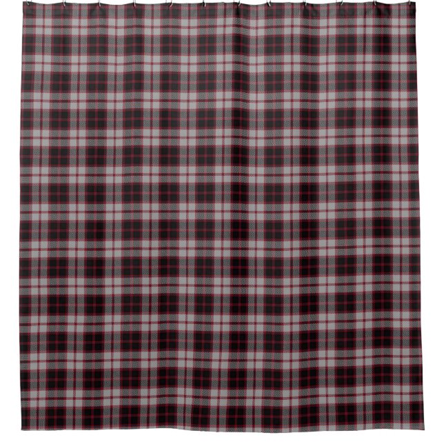 Clan MacPherson Scottish Heritage Tartan Shower Curtain (Front)