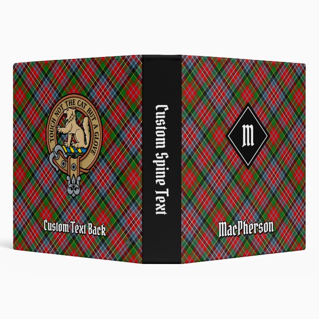 Clan MacPherson Tartan 3 Ring Binder (Background)