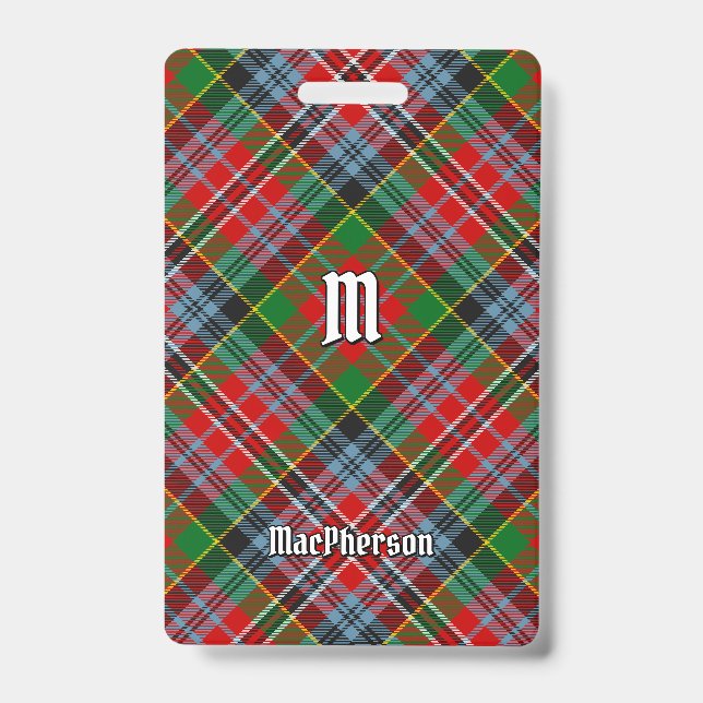 Clan MacPherson Tartan Badge (Front)
