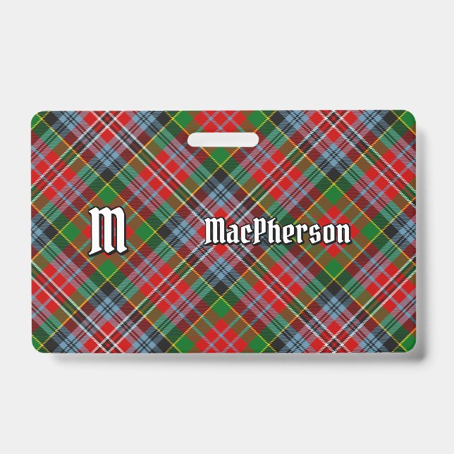 Clan MacPherson Tartan Badge (Front)