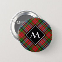 Clan MacPherson Tartan Button