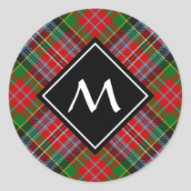 Clan MacPherson Tartan Classic Round Sticker