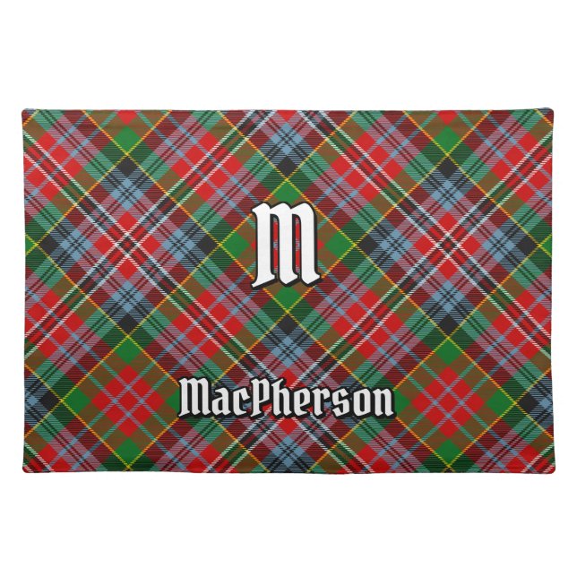 Clan MacPherson Tartan Cloth Placemat (Front)
