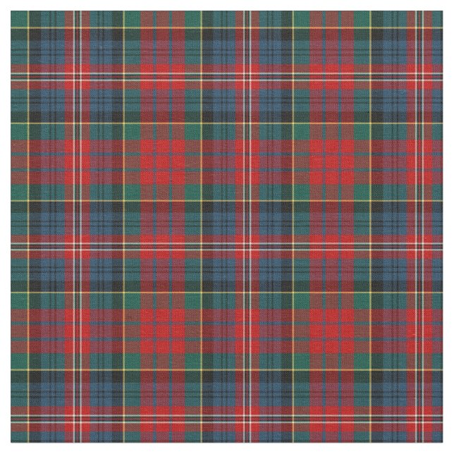 Clan MacPherson Tartan Fabric (Close Up)