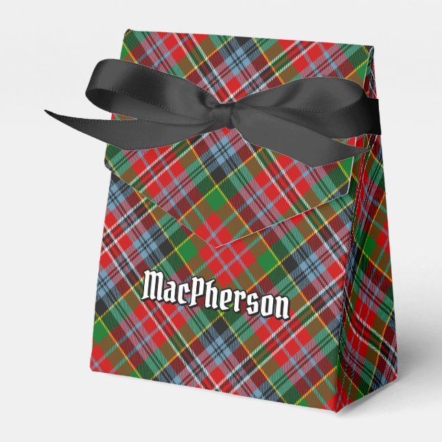 Clan MacPherson Tartan Favor Box (Front Side)