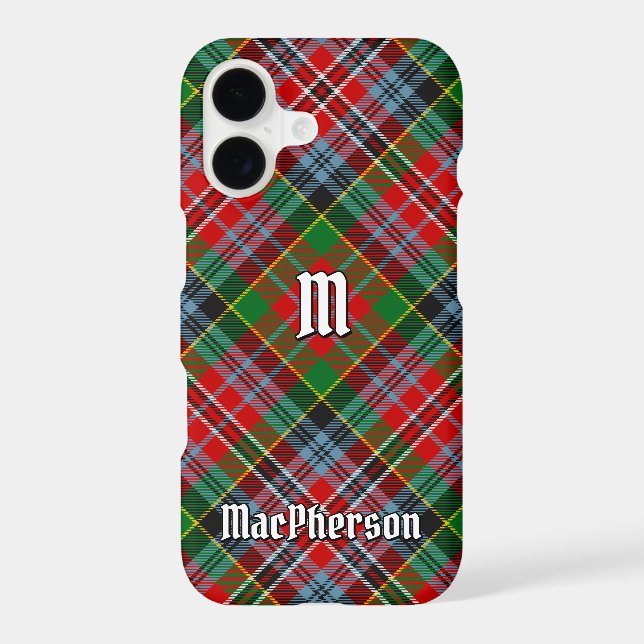 Clan MacPherson Tartan Iphone Case (Back)