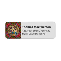 Clan MacPherson Tartan Label