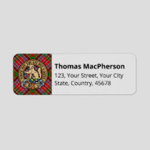 Clan MacPherson Tartan Label