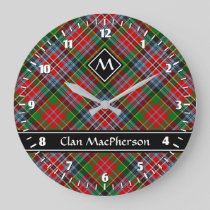 Clan MacPherson Tartan Large Clock