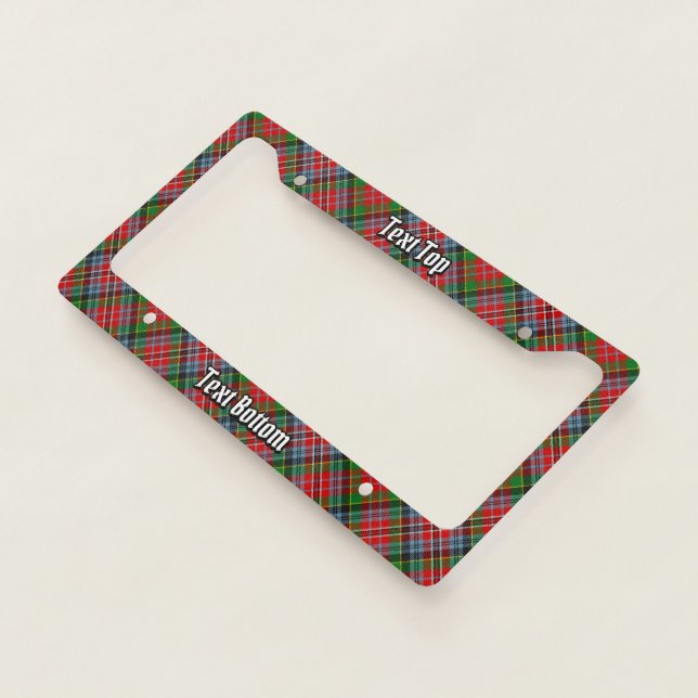Clan MacPherson Tartan License Plate Frame (3/4)