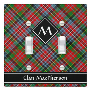 Clan MacPherson Tartan Light Switch Cover