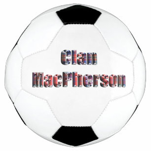 Clan MacPherson Tartan Logo, Soccer Ball