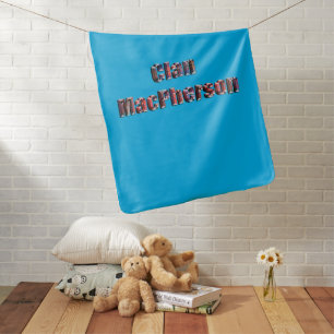 Clan Macpherson Tartan Name, Baby Blanket