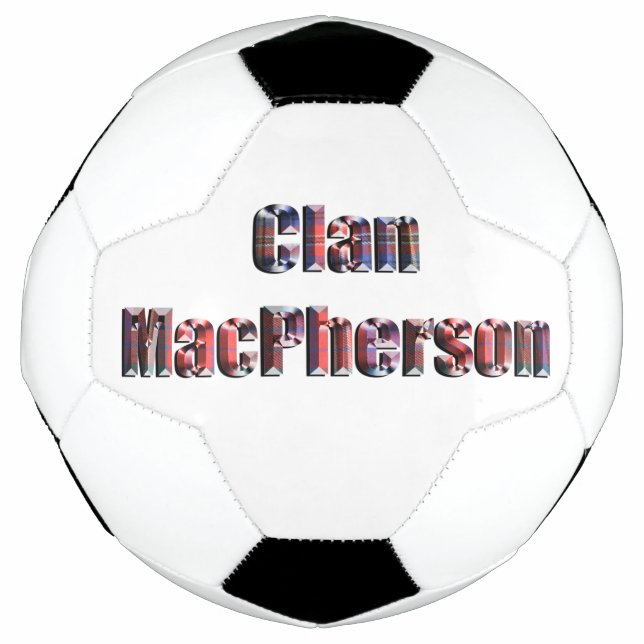 Clan Macpherson Tartan Name, Soccerball (Front)