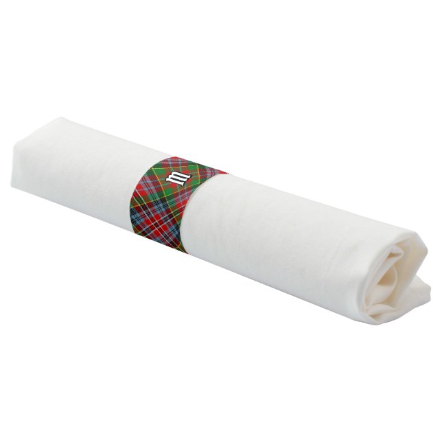 Clan MacPherson Tartan Napkin Bands (Angled)