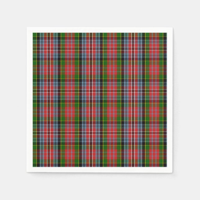 Clan MacPherson Tartan Napkins (Front)