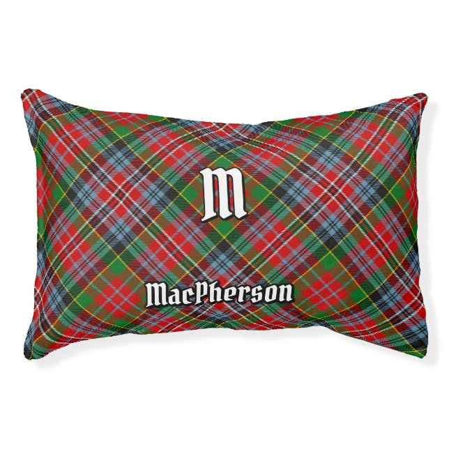 Clan MacPherson Tartan Pet Bed (Front)