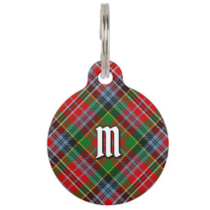 Clan MacPherson Tartan Pet ID Tag