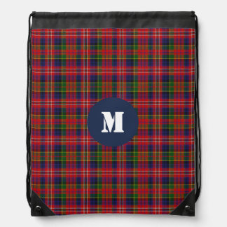 Clan MacPherson Tartan Plaid Monogram Backpack