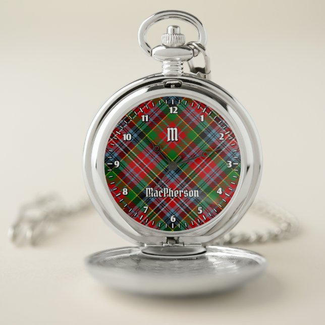 Clan MacPherson Tartan Pocket Watch (Inside)