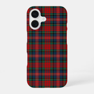 Clan MacPherson Tartan Red and Royal Blue Plaid iPhone 16 Case