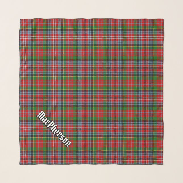 Clan MacPherson Tartan Scarf (Front (Horizontal))