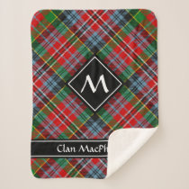 Clan MacPherson Tartan Sherpa Blanket