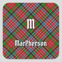 Clan MacPherson Tartan Square Sticker