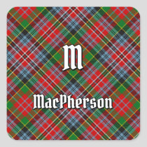 Clan MacPherson Tartan Square Sticker