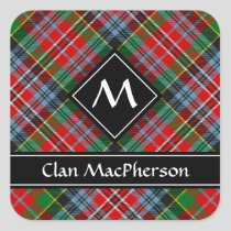 Clan MacPherson Tartan Square Sticker