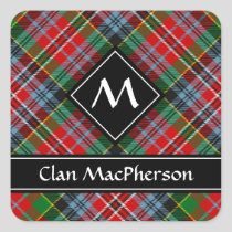 Clan MacPherson Tartan Square Sticker