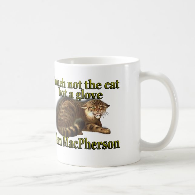 Clan MacPherson Touch Not The Cat Bot a Glove Coffee Mug (Right)