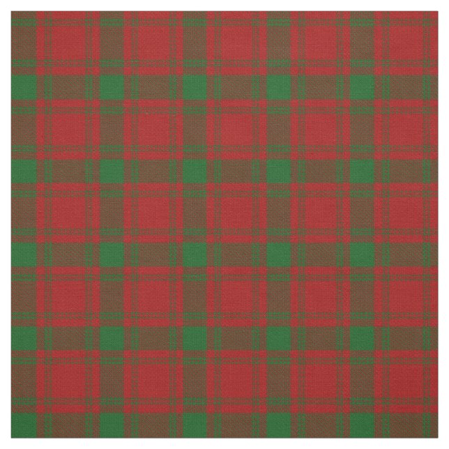 Clan MacQuarrie Scottish Tartan Plaid Fabric (Swatch)