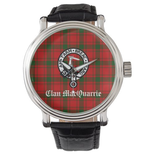 Clan MacQuarrie Tartan and Crest Watch