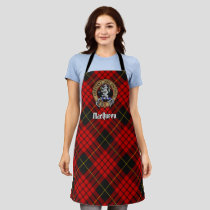 Clan MacQueen Crest over Tartan Apron