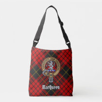 Clan MacQueen Crest over Tartan Crossbody Bag