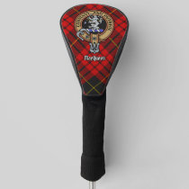 Clan MacQueen Crest over Tartan Golf Head Cover