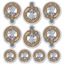 Clan MacQueen Crest Sticker Set