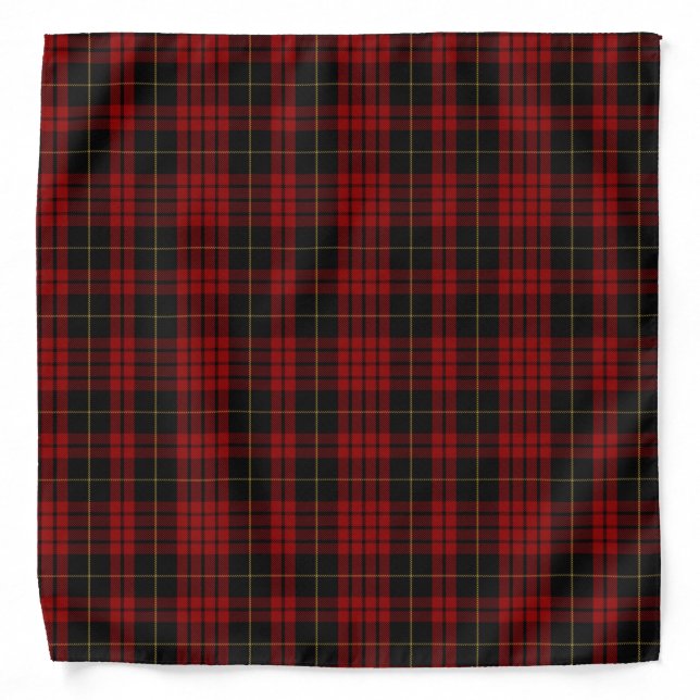 Clan MacQueen Plaid Bandana (Front)
