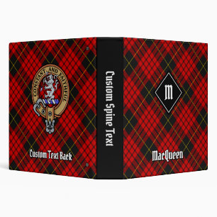 Clan MacQueen Tartan 3 Ring Binder
