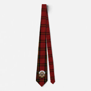 Clan MacQueen Tartan And Sporran Neck Tie