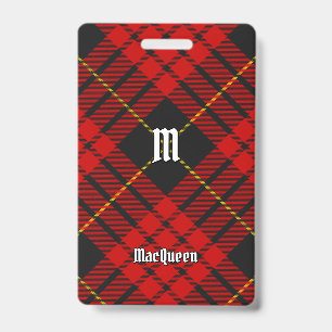 Clan MacQueen Tartan Badge