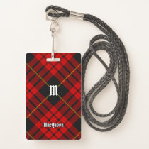 Clan MacQueen Tartan Badge