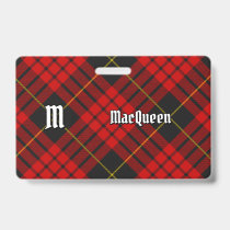 Clan MacQueen Tartan Badge